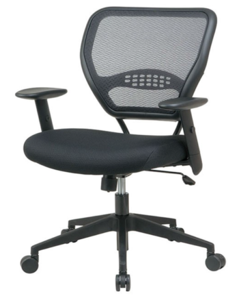 Professional Air-Grid Back Managers Chair with Black Mesh Seat